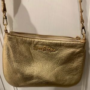 Lily Pulitzer Gold Purse